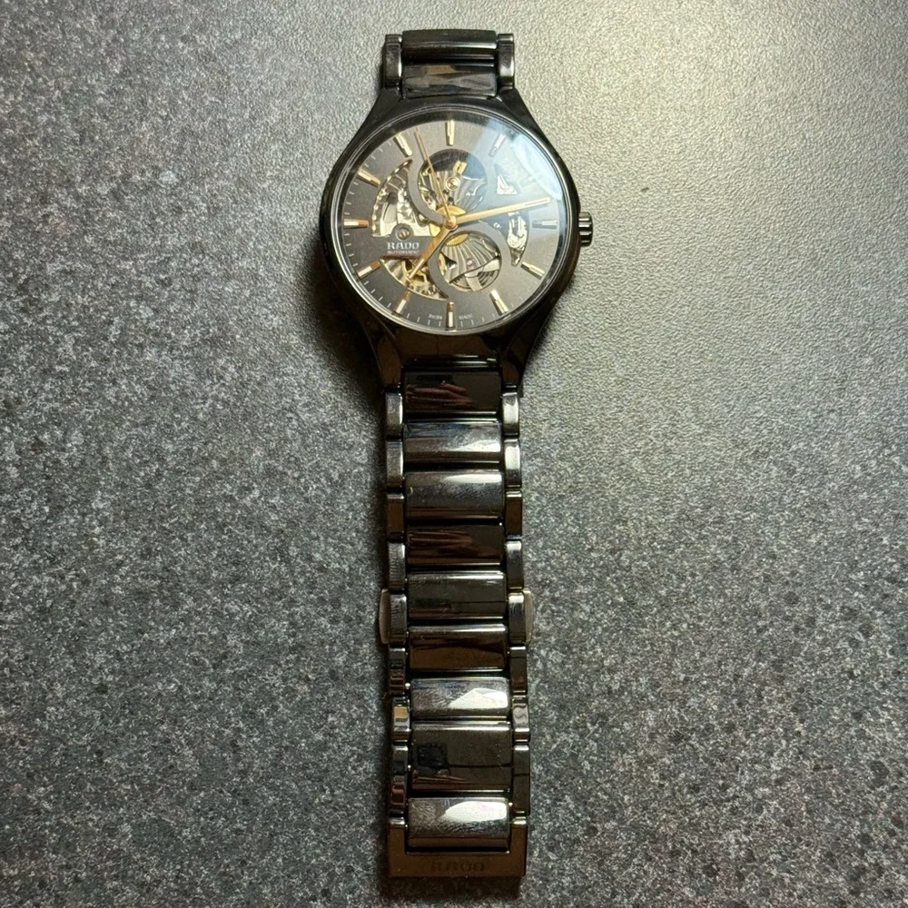 RADO True Round Automatic Open Heart Bracelet Watch, 40mm